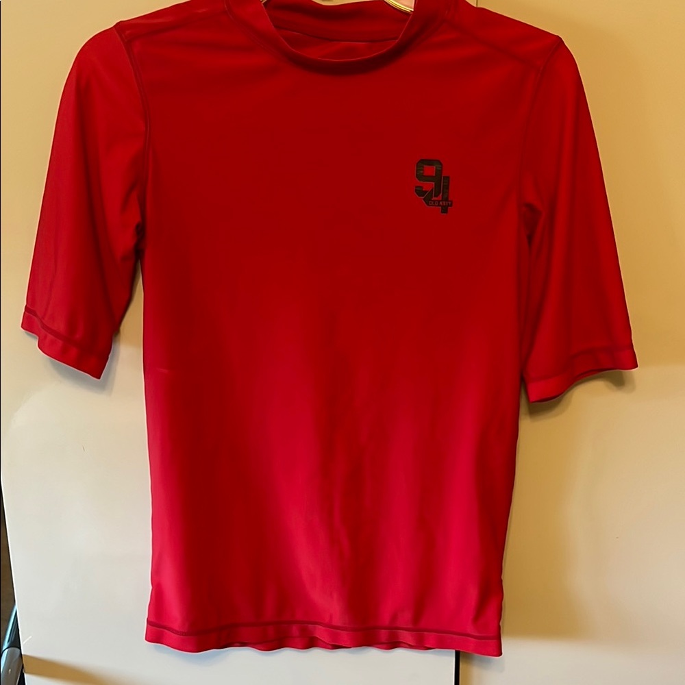 Old Navy Bold Red Rash guard